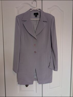 Moda International Vintage Light Lavender Single-Breasted Blazer